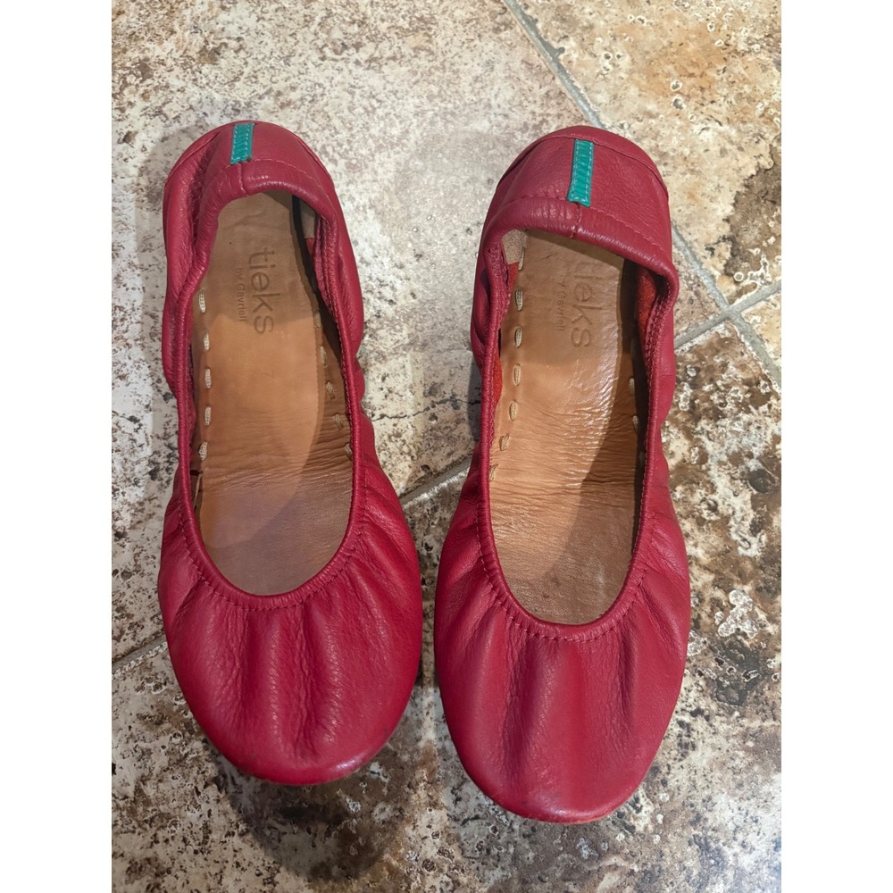 Tieks Cardinal Red Ballet Flats Size 7